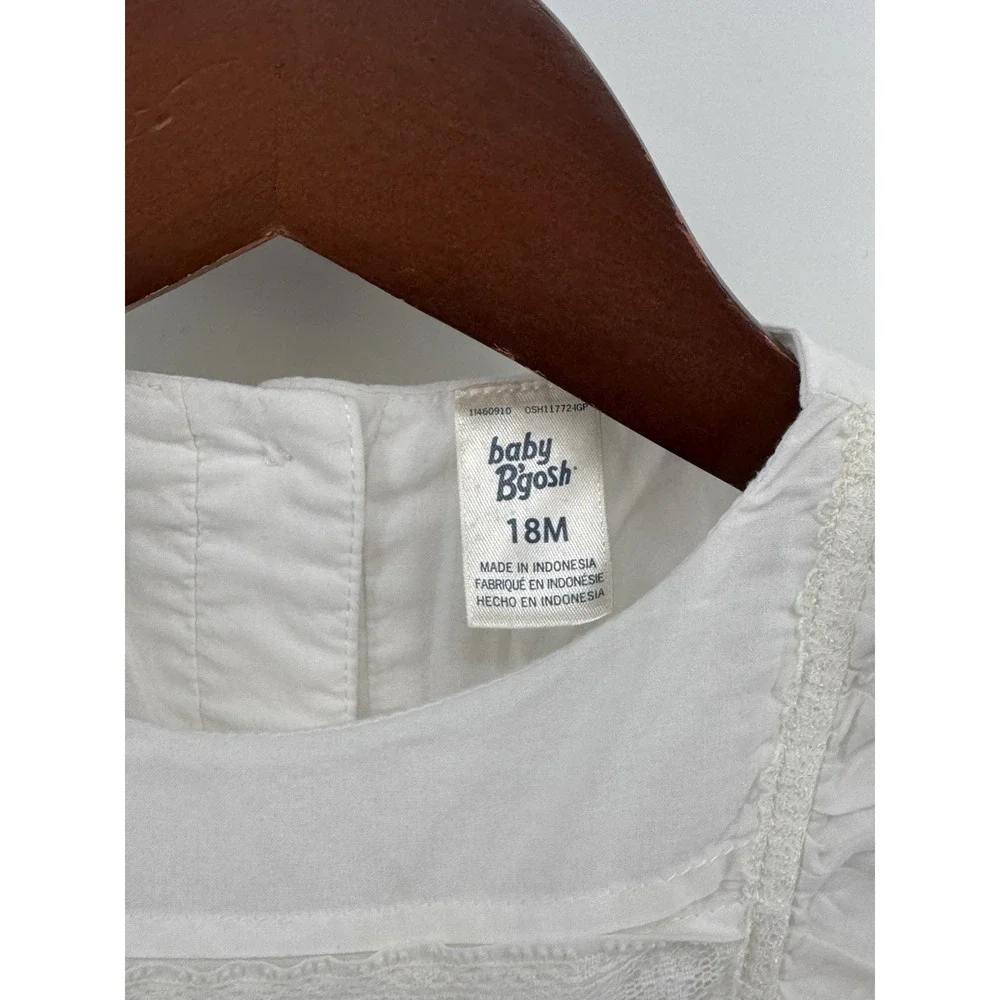 OshKosh B'gosh Pintuck Lace‎ Dress (Baby Girl, Size 18 Months)